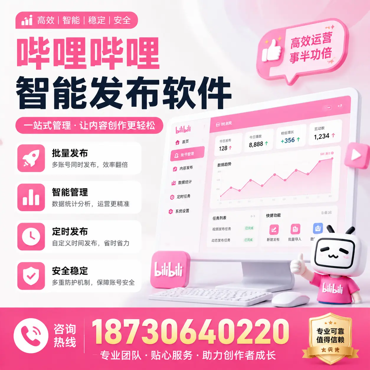 如何评估哔哩哔哩智能发布软件的ROI？湖州 企业必读